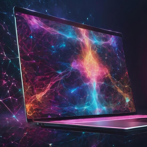 Double exposure of creative abstract medical hologram on laptop background healthcare technolody con