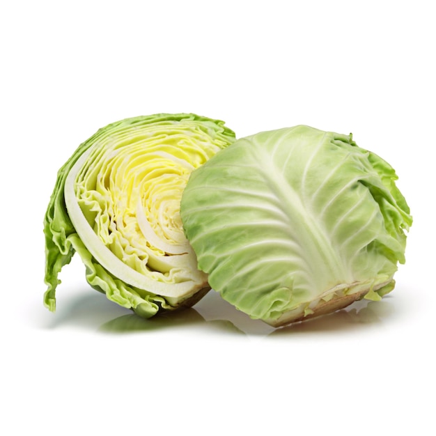 Double the goodness Shot of a fresh cabbage