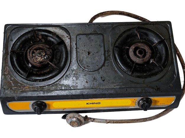 Double khind gas cooker on isolated background