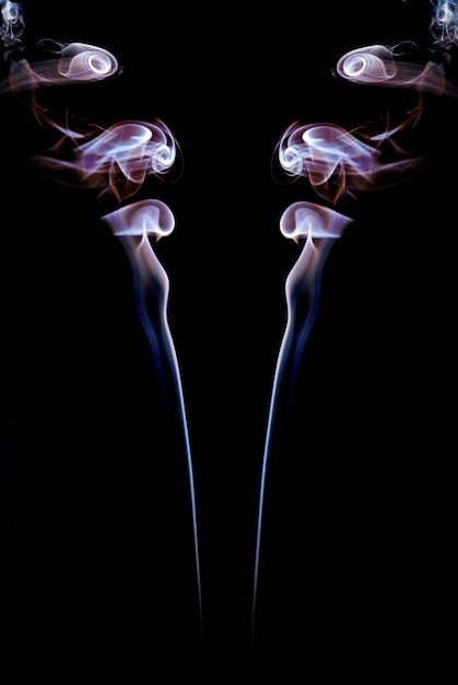 Double smoke on black