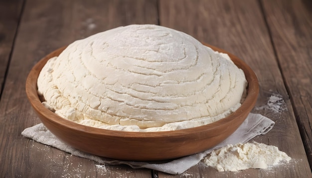 Dough made from fresh milk flour