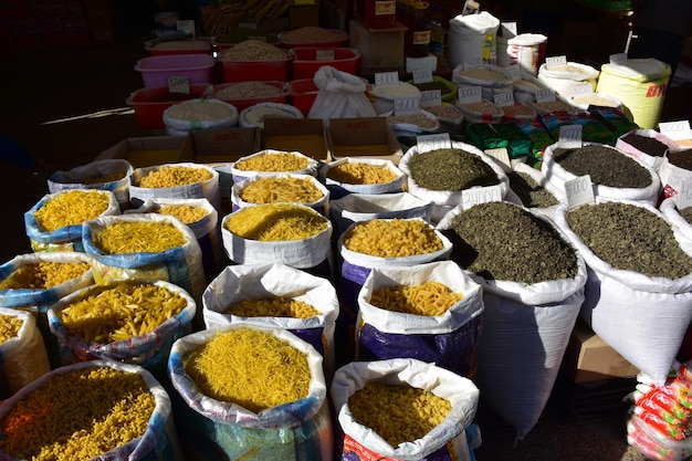 Dough products in the bazaar