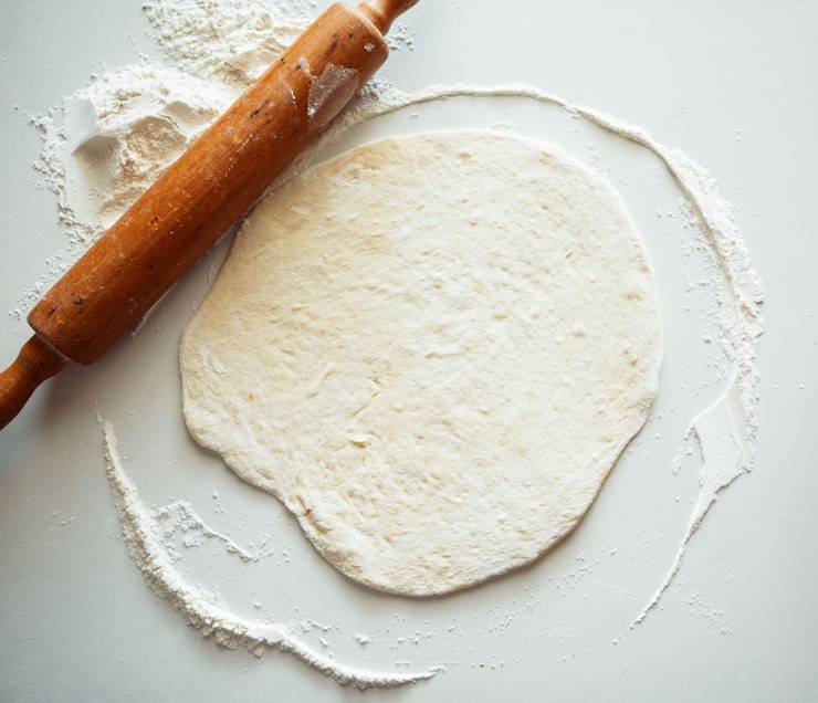Photo dough on the table