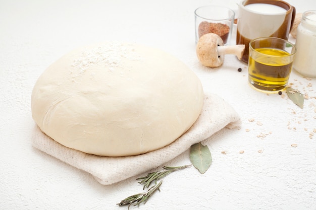 Dough on a white background