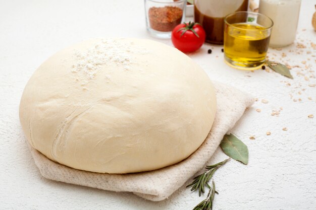 Dough on a white background