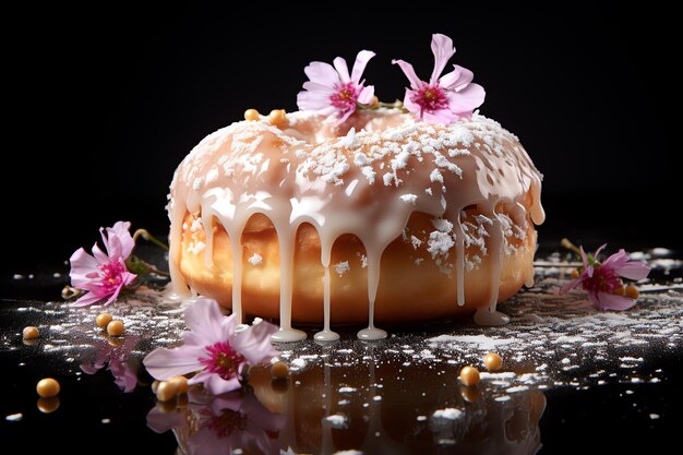 doughnut with sugar powder