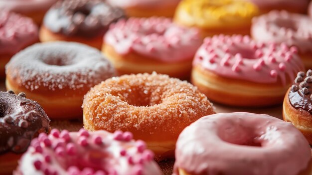 Doughnuts delicious and sweet baked goods food tasty caloric fast food obesity dough products