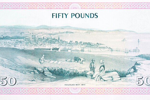 Douglas Bay from Isle of Man money Pounds