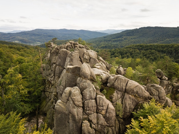 Dovbush Rocks in Bubnyshche