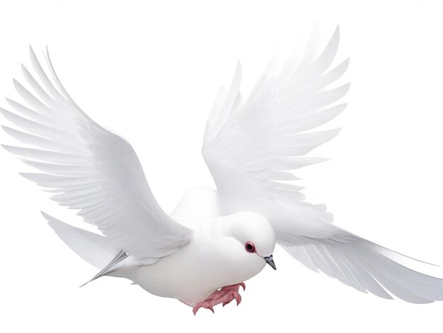 Photo dove isolated on white background