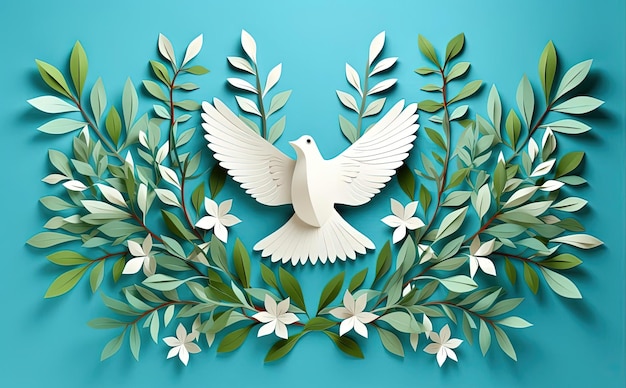 dove symbol by kavitha kirpalan hd stock video in the style of paper cutouts