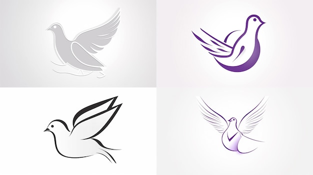 Doves and a dove logo design