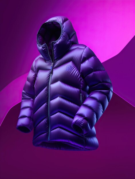 Down jacket products packaging design blackcolourful col