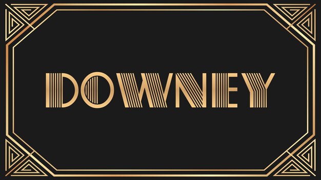 Downey Jazz Gouden tekst