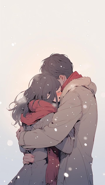 Anime couple kissing Wallpapers Download