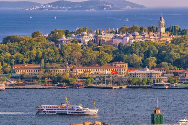 Photo downtown istanbul city skyline cityscape of turkey