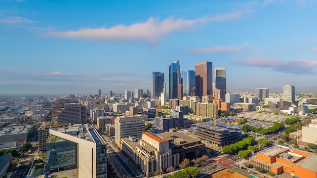 Downtown los angeles skyline stadsgezicht van la