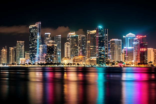 Downtown miami skyline photography