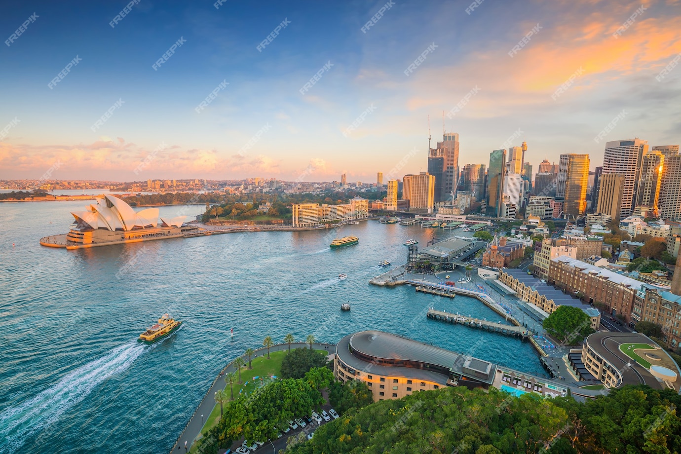 downtown sydney skyline australia from top view twilight 255553 205