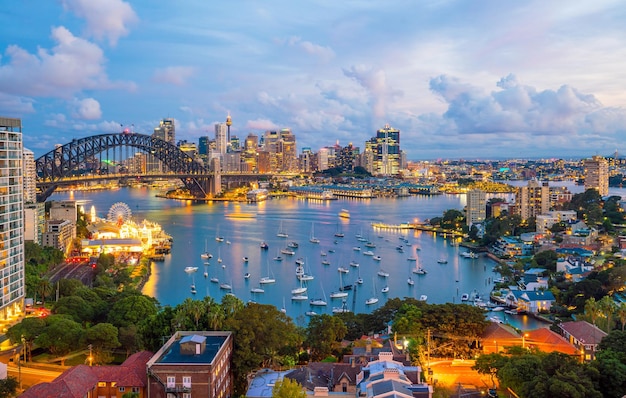 Downtown Sydney skyline