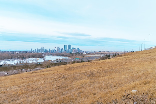 Downtown zakenwijk Calgary Skyline