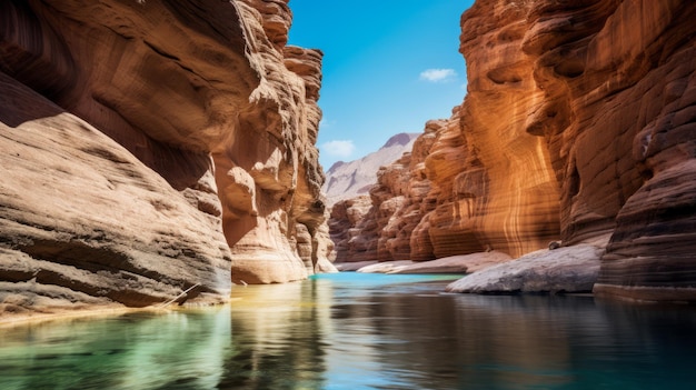 Draa river and mountains