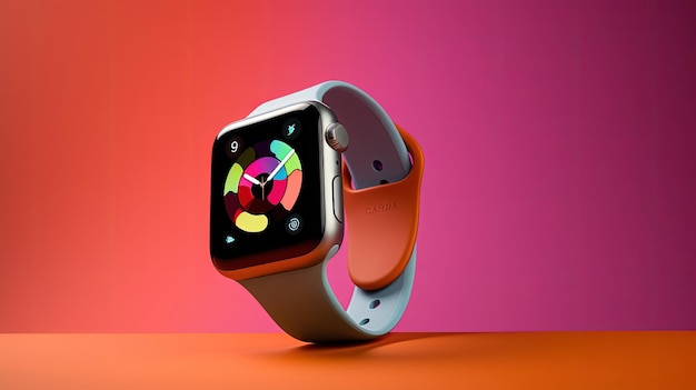 Draagbare technologie smartwatches fitness trackers vaste achtergrond