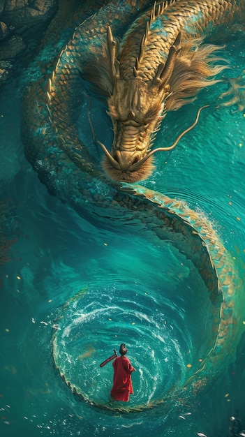 Photo dragon artwork collection full of majestic vibe and scenic scene for mythical creatures lover