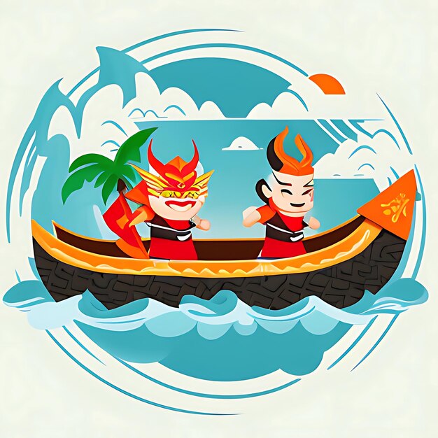 Dragon Boat Festival Illustration