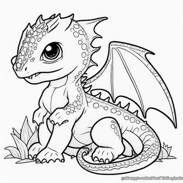 Dragon Coloring Pages for kids and adults