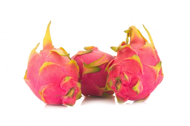 Dragon Fruit isolated against white background