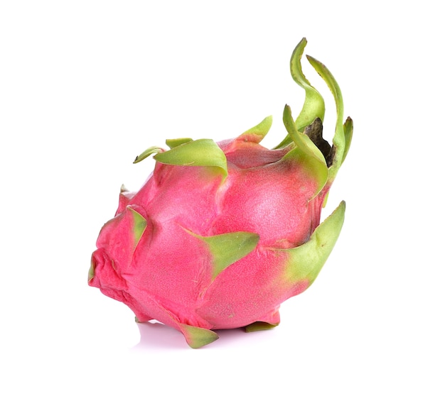 Dragon Fruit isolated against white background.