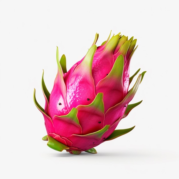 Dragon fruit isolated on white background