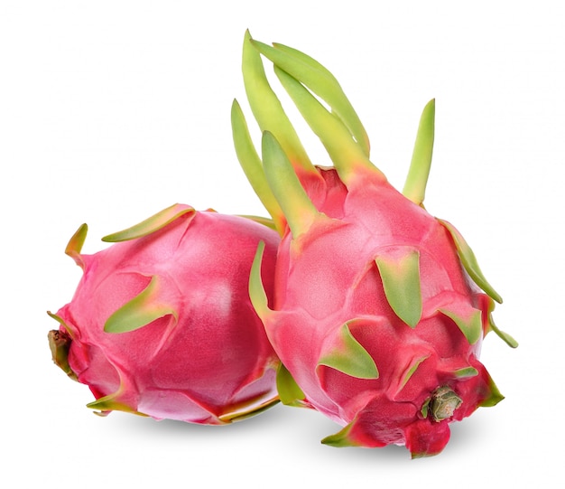 Dragon fruit isolated on white background