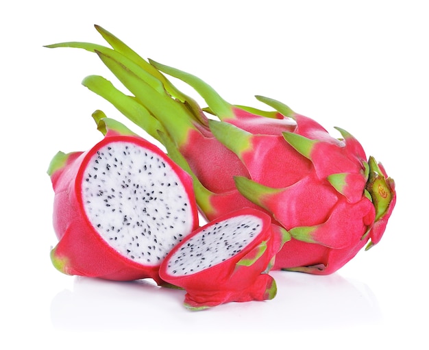 Dragon fruit isolated on white background