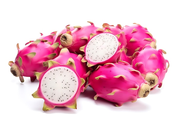 Dragon fruit isolated on white background