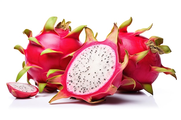 dragon fruit isolated in white background