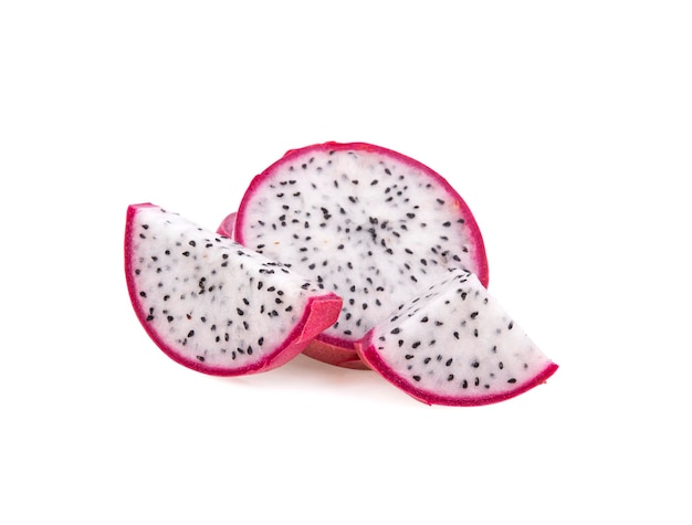 Dragon fruit isolated on white background