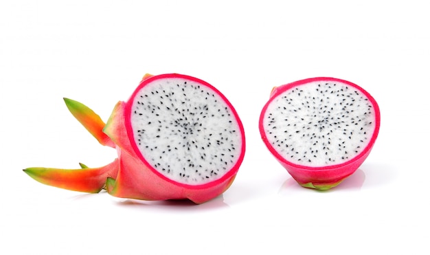 Dragon Fruit isolated on white space