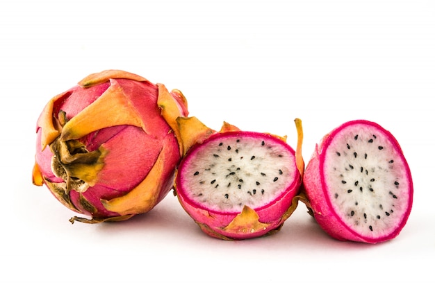 Dragon fruit isolated on white 