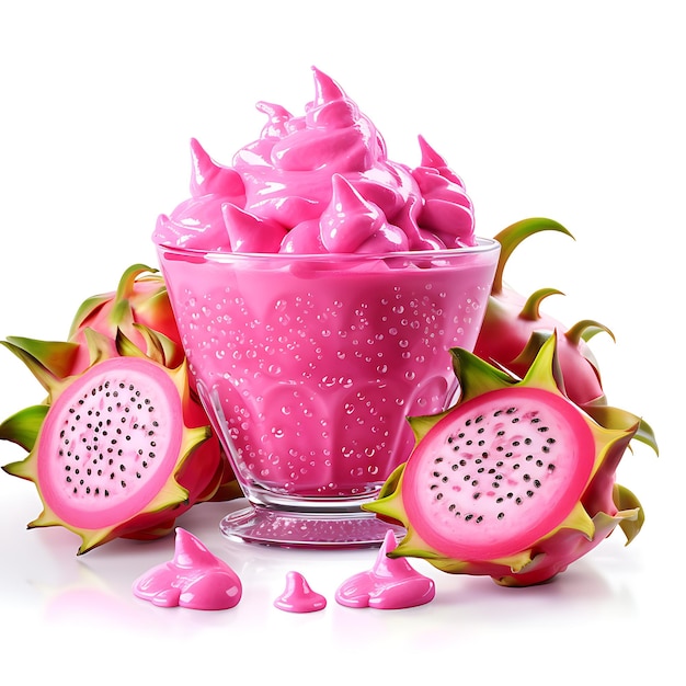 Dragon fruit pitahaya smoothie drink perfect for drink catalog