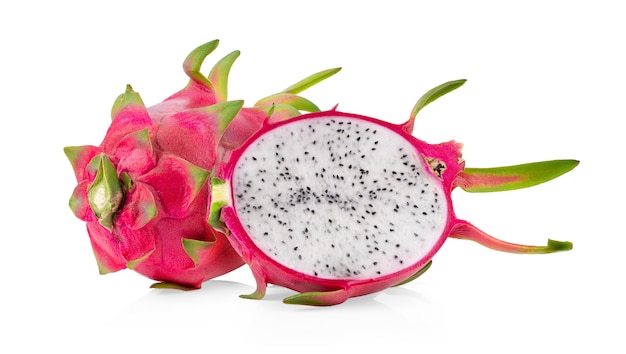 Dragon fruit, pitaya isolated on white background