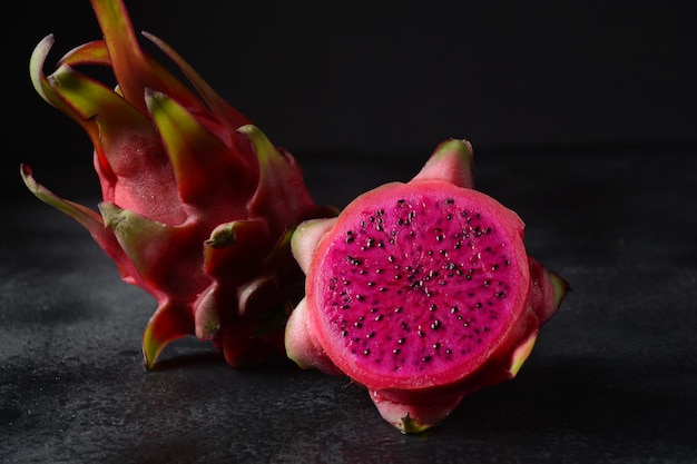 Dragon fruit (Pitaya, Pitahaya)tropical fruits in Indonesia & Southeast Asia.