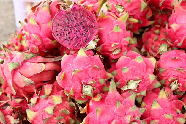 Dragon fruit at street food 