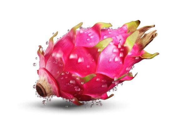 Dragon Fruit Transparent PNG Isolated on White Background