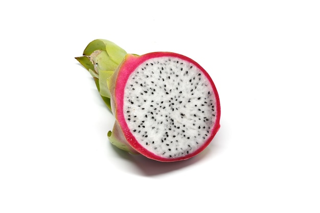 Dragon fruit  white background