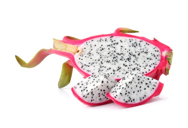 Dragon Fruit on white background