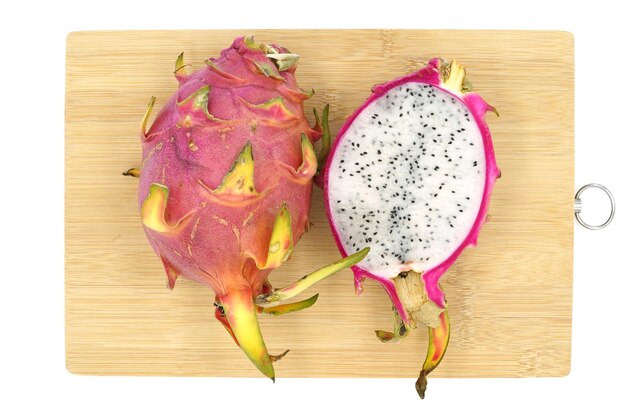 Dragon fruit on a white background