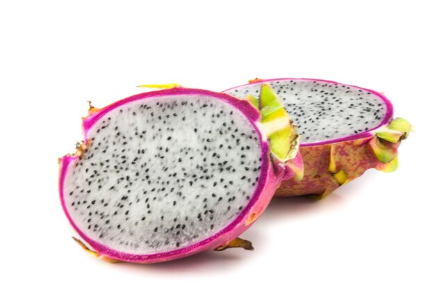 Dragon Fruit  on white.