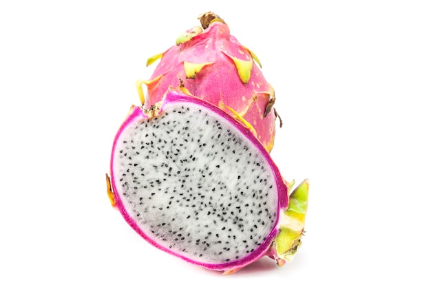 Dragon Fruit  on white.